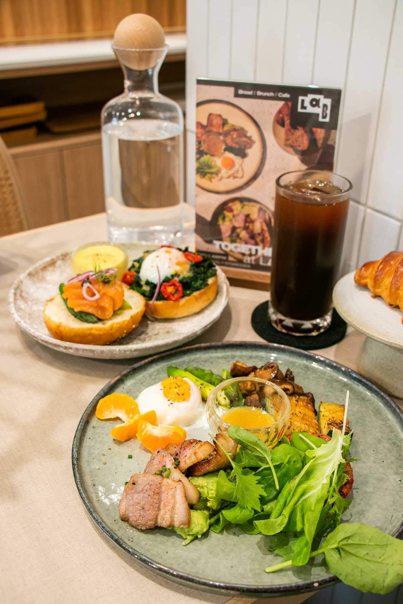 高雄早午餐 LAB AMPM 昉 美術館附近悠閒美景 還有義大利麵