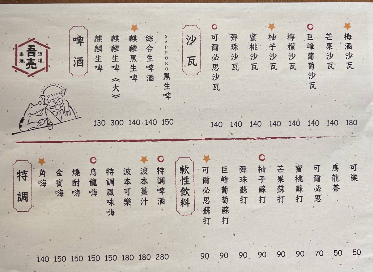 高雄串燒居酒屋推薦 吾売串燒酒場 特色內臟 燒鳥還有法式吐司! - 第5張圖 高雄串燒居酒屋推薦 吾売串燒酒場 特色內臟 燒鳥還有法式吐司!