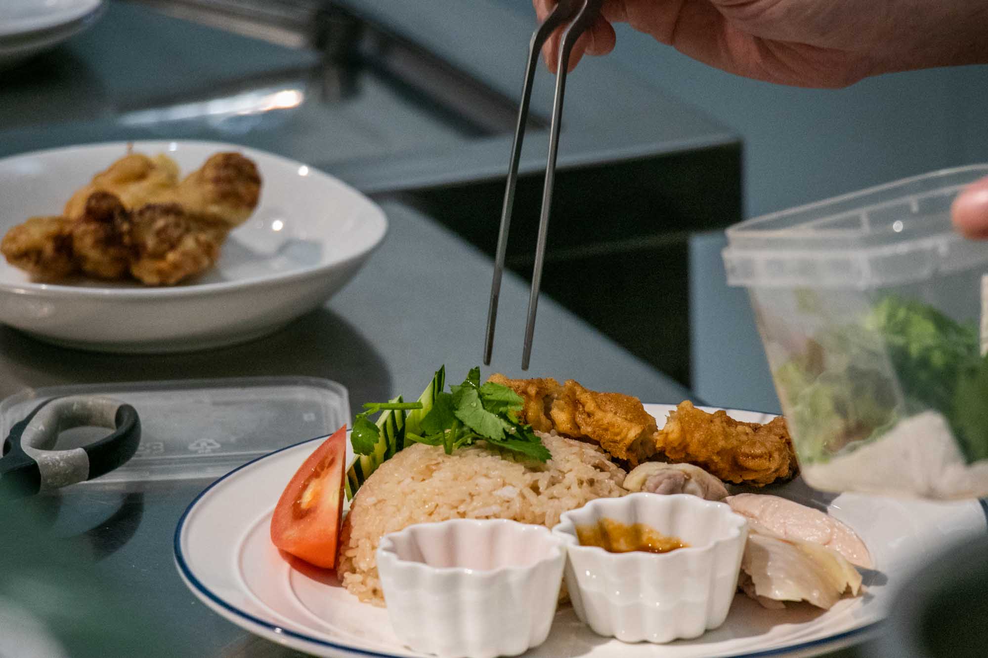 台南 沙卡里巴市場 煮合 Thai Inspired 海南雞飯和泰奶超讚