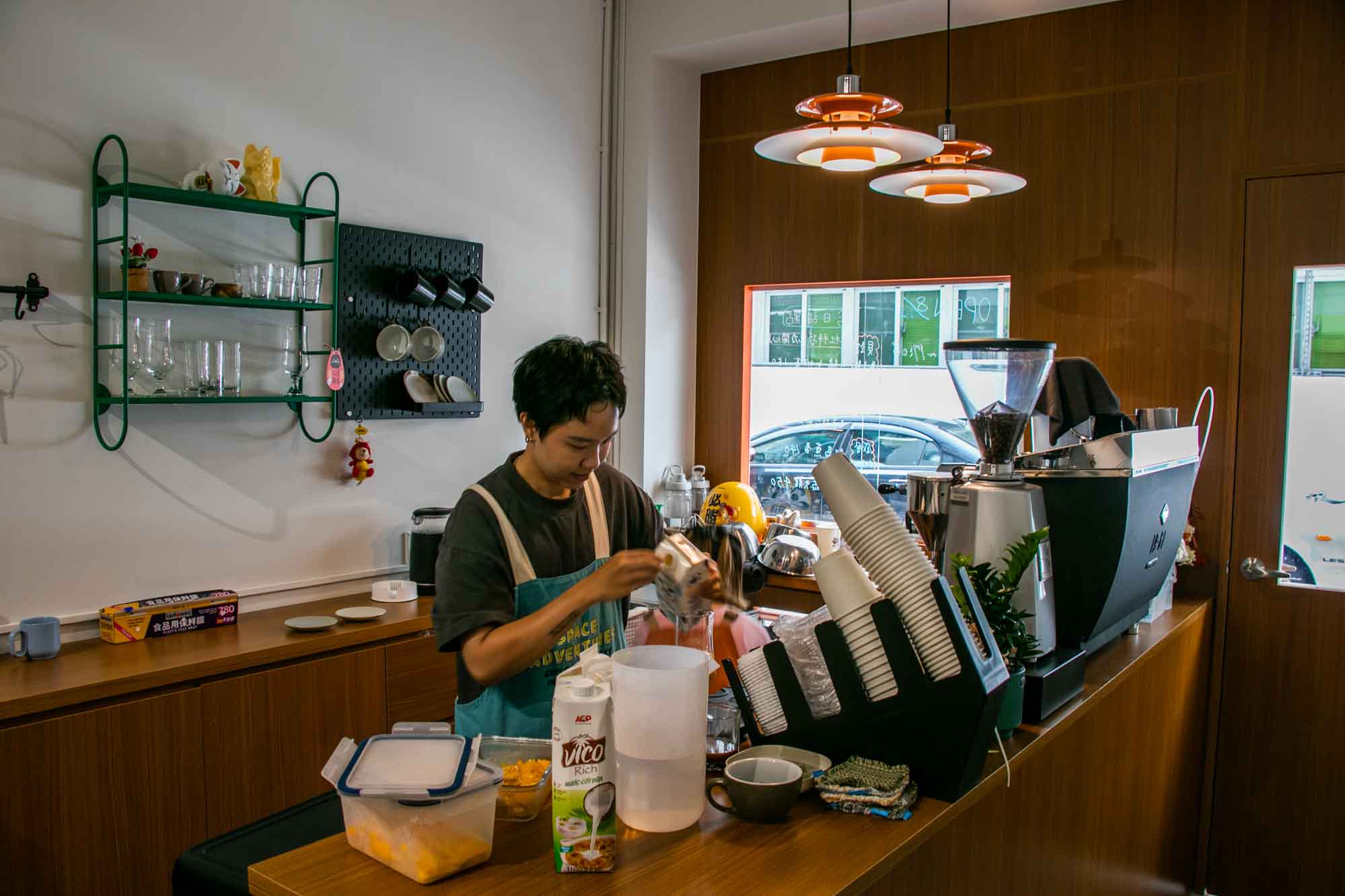 高雄街邊特色咖啡小店 打發DAFA 三民市場附近